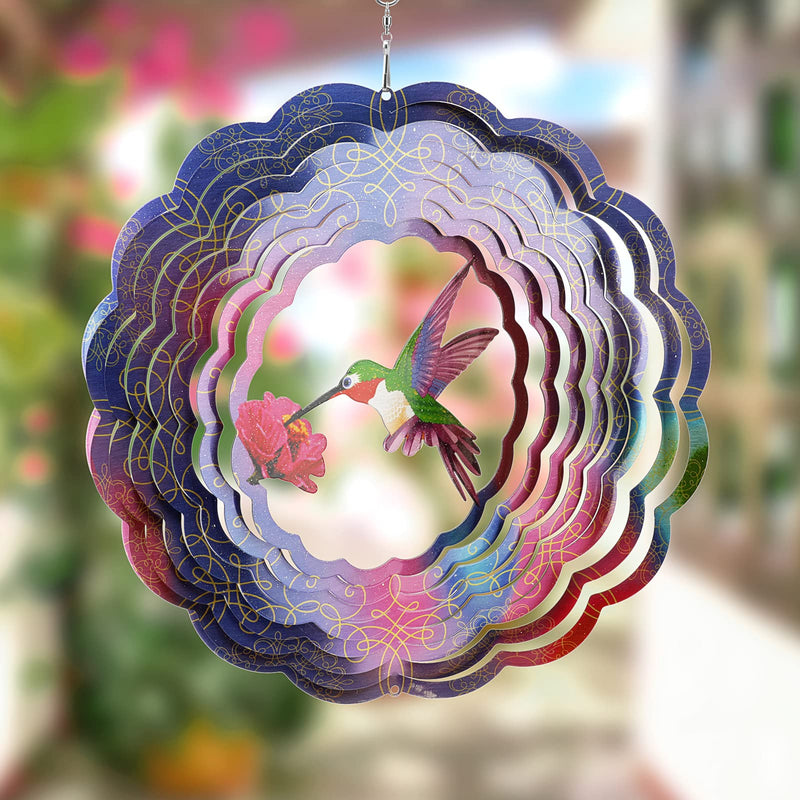 3D Garden Decorative Hummingbird Spinner