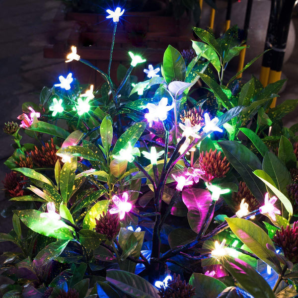 2 Pack - Solar Powered Fairy Flower Lights