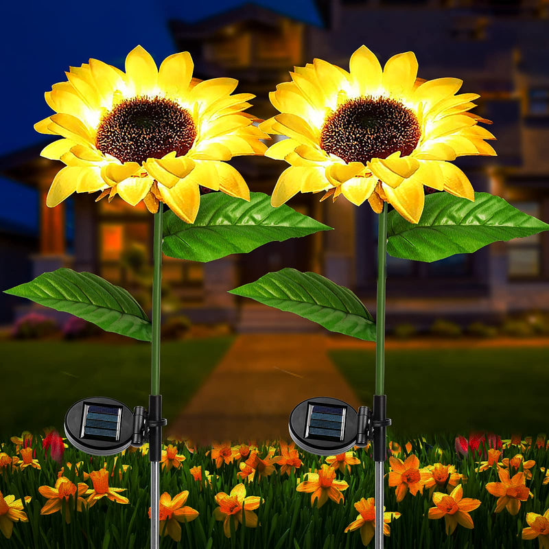 Solar Sunflower Light - 2 Pcs