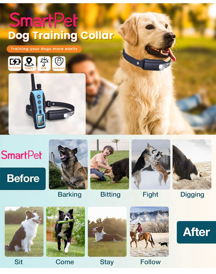 Electric Remote Control Waterproof Dog Training Shock Collar