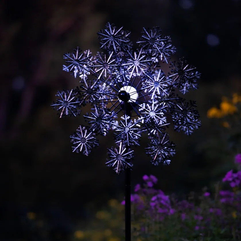 Snowflake Solar Wind Spinner