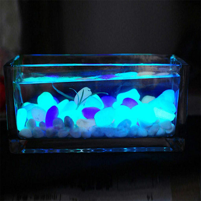 200PCS Dark Luminous Garden Pebbles