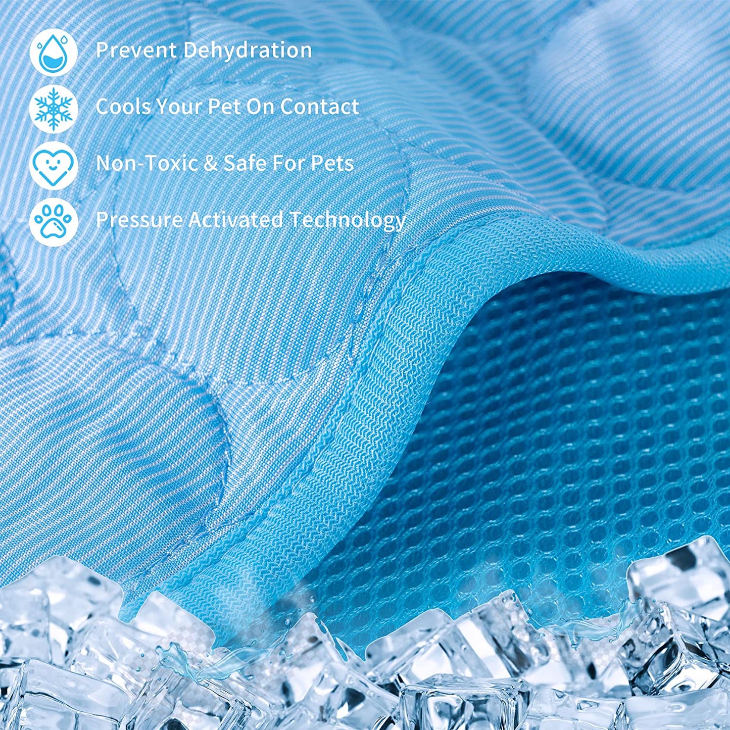 Top-Rated Pet Summer Cooling Pad Mat and Blanket for Dogs And Cats