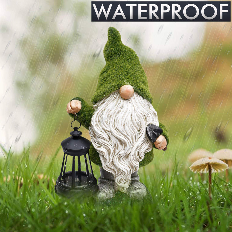 Solar Garden Gnome Statue - Lantern