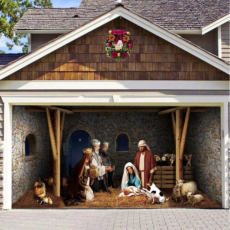 Garage Door Christmas Decorations