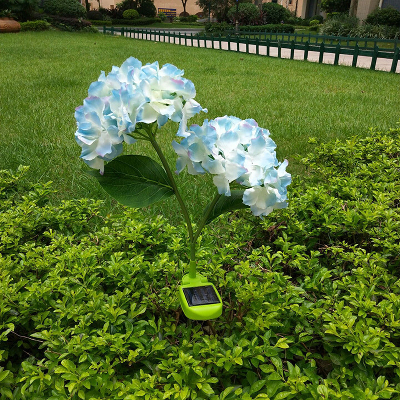 Solar-Powered Hydrangea Stake Light