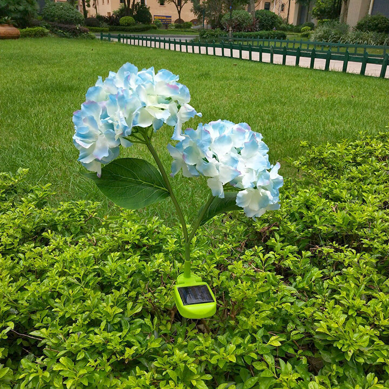 Solar-Powered Hydrangea Stake Light