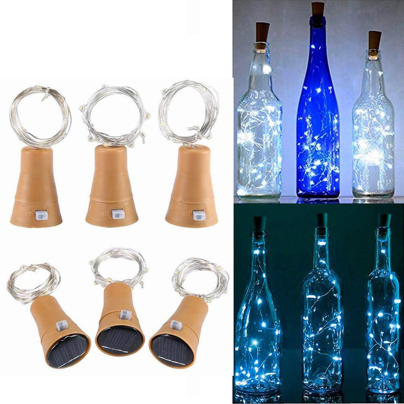 Solar Decem Wine Bottle Lights - 6 Pcs