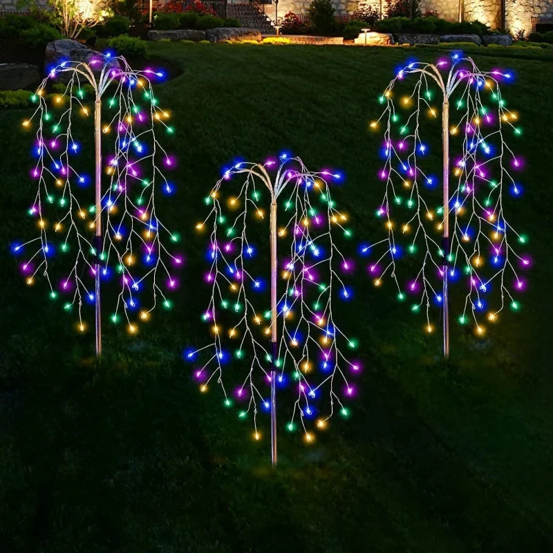 3 Packs Solar Garden Lights Outdoor Decor