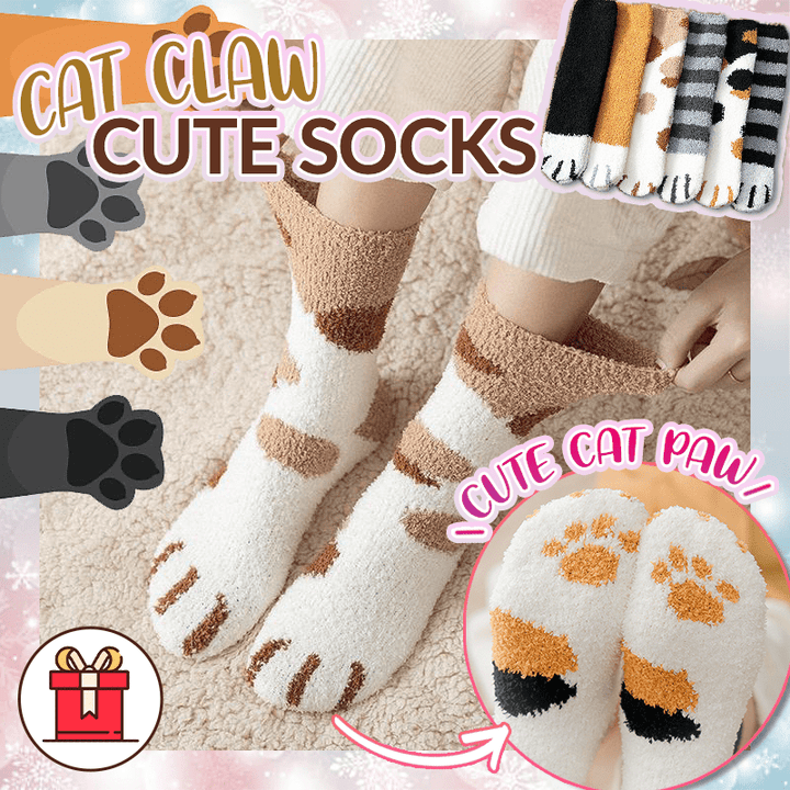 Cute Cat Claw Socks