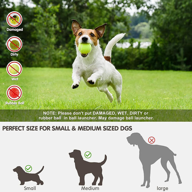 Automatic Pet Dog Fetch Tennis Ball Thrower Launcher Machine