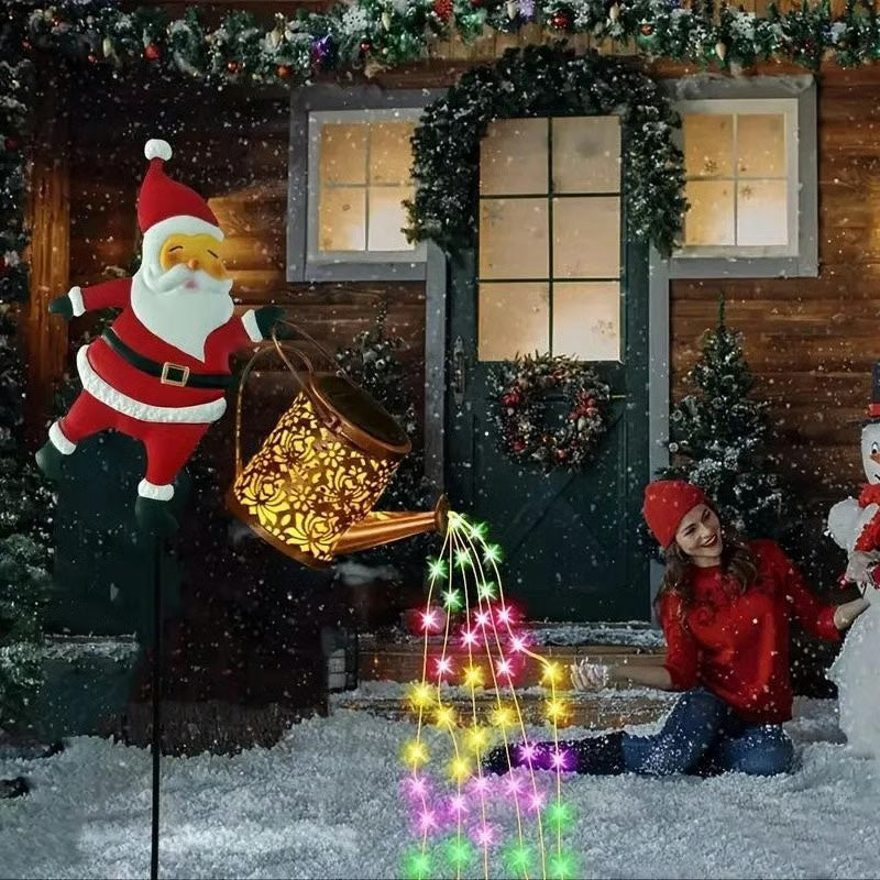 🎅Christmas Sale 49% OFF🎄Christmas Solar Santa Kettle Lights