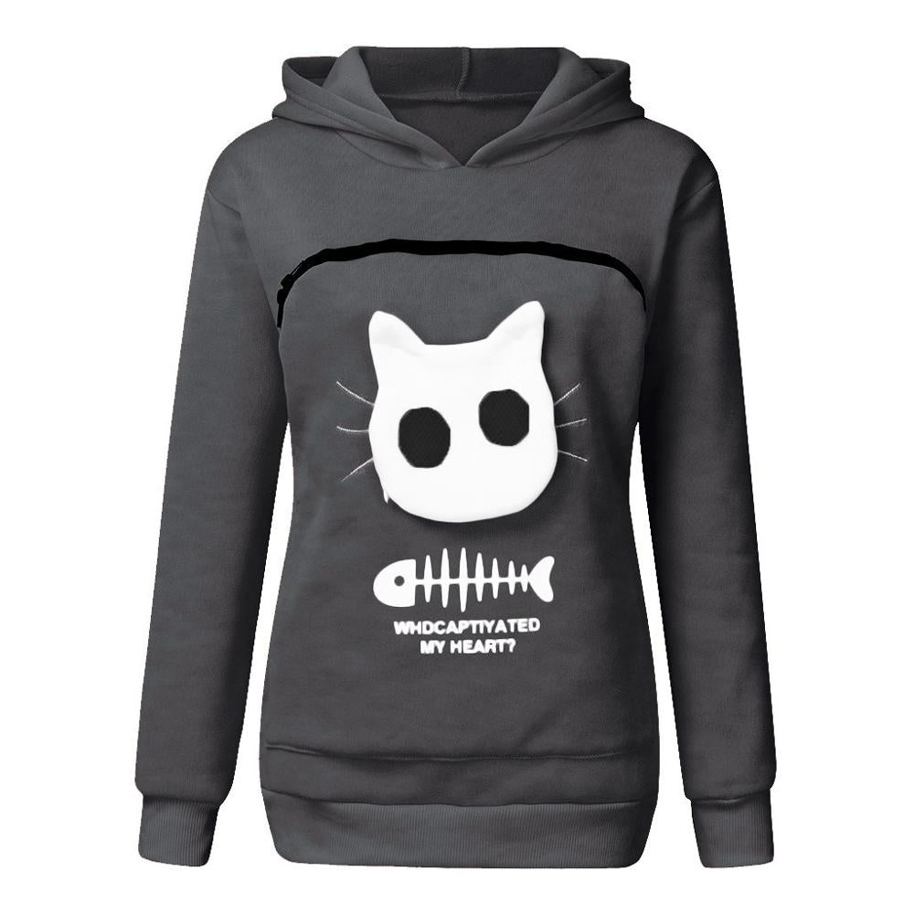 Cat Lovers Hoodie Cuddle Pouch