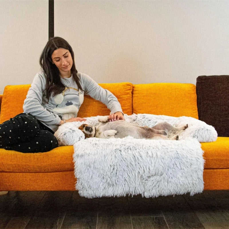 Washable Pet Sofa Bed, Calming Dog Bed, Dog Couch cover