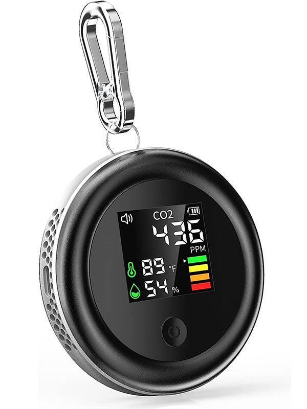 Mini CO2 Detector - 3-in-1 Travel Carbon Dioxide Detector