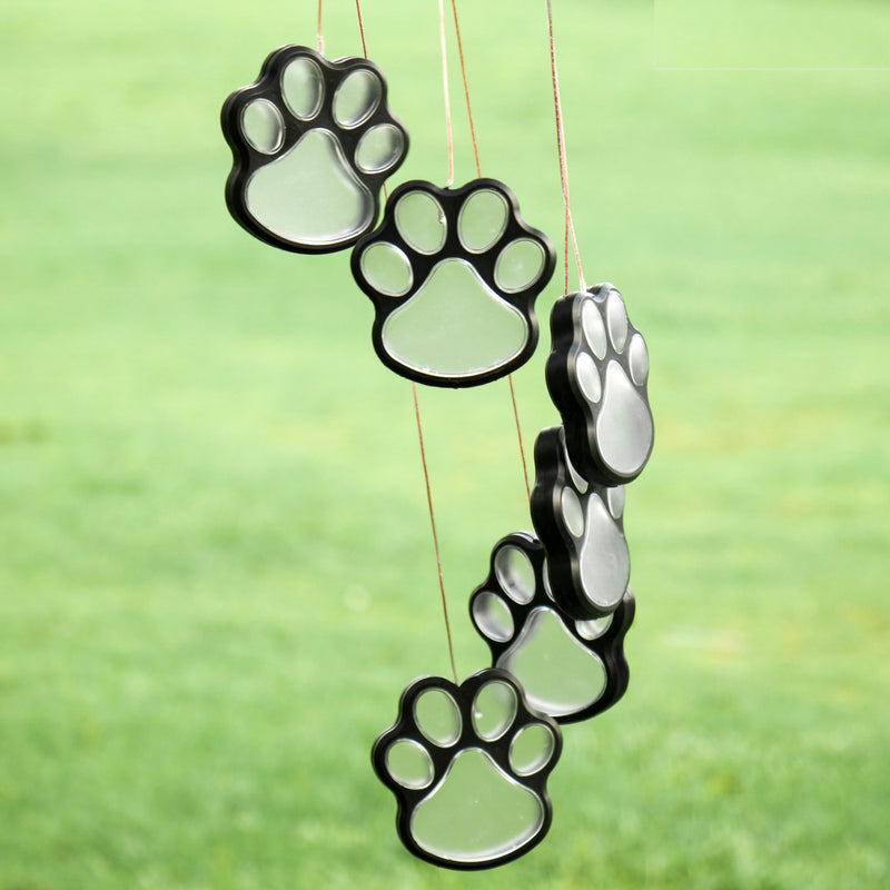 Paw Prints Solar Wind Chime