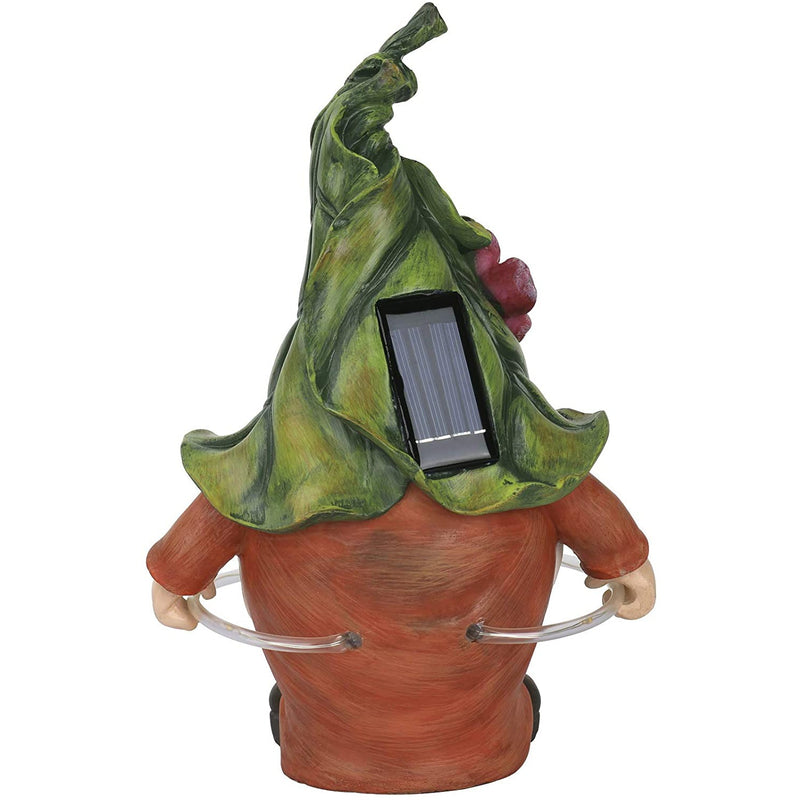 Solar Garden Gnome Statue - Fluorescent Circle