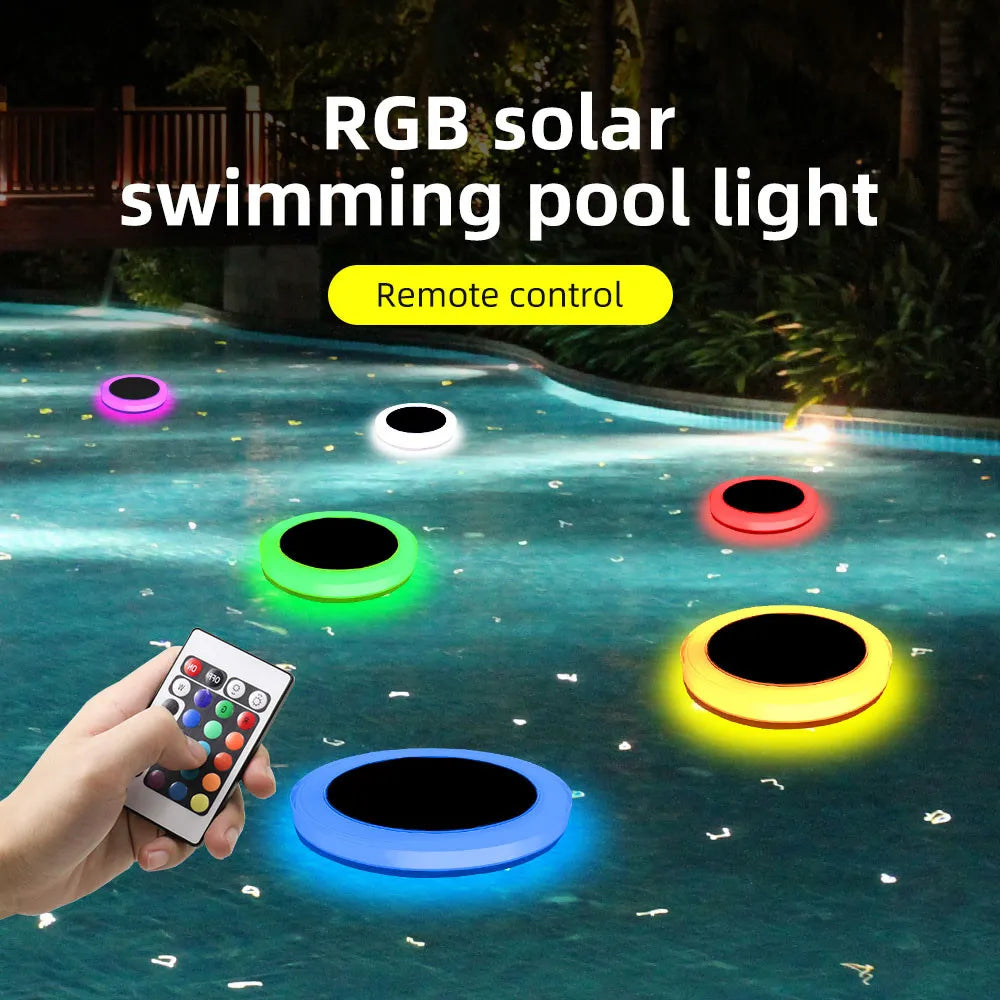 Solar Powered RGB Pool Floating Light