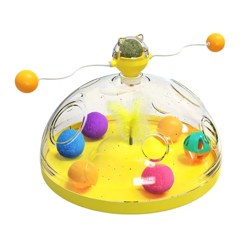 Cat Windmill Interactive Multifunctional Catnip Toy