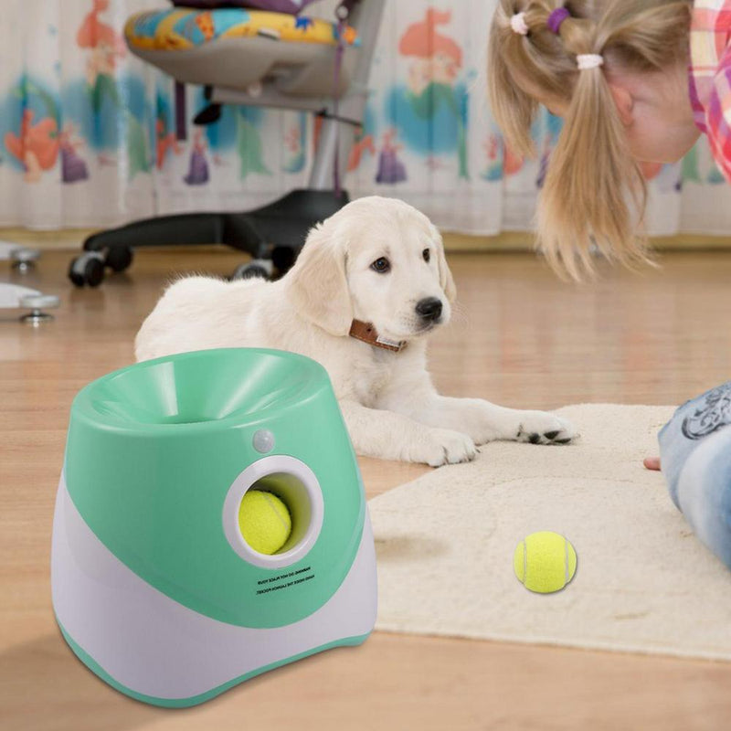 Automatic Pet Dog Fetch Tennis Ball Thrower Launcher Machine