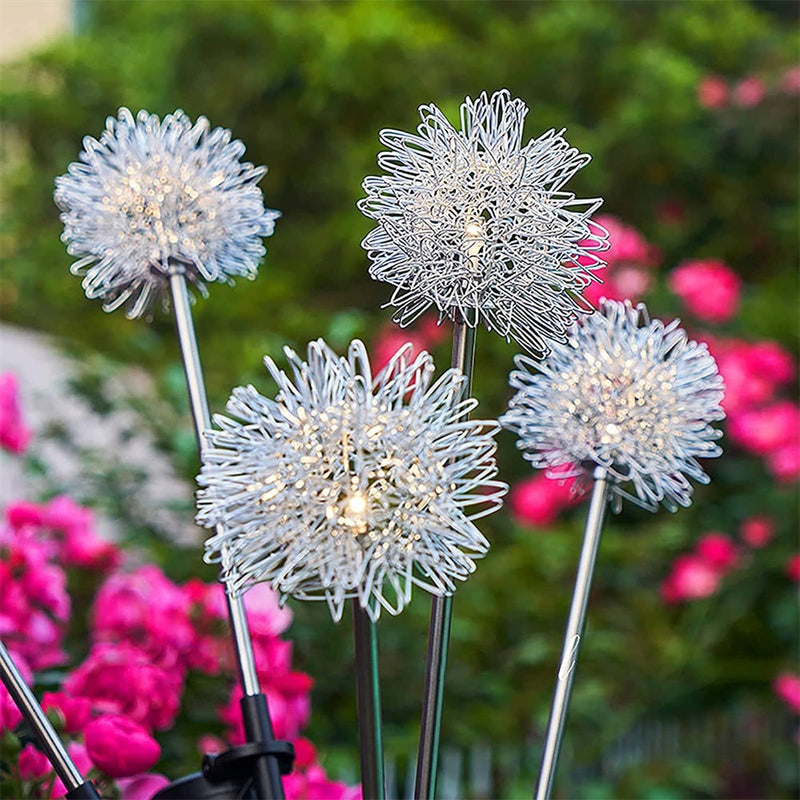 2 Pack Solar Dandelion Garden Lights