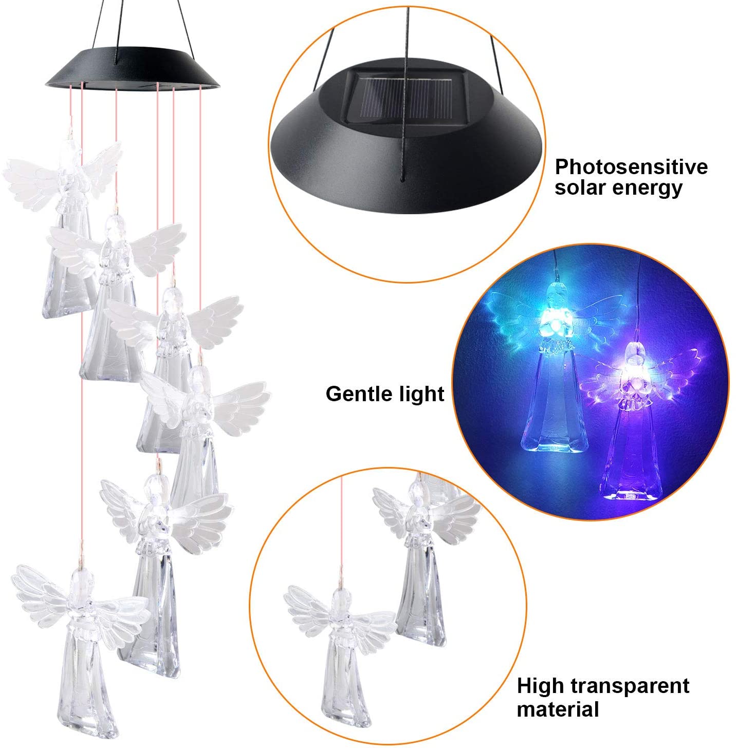 Solar Angel Wind Chime