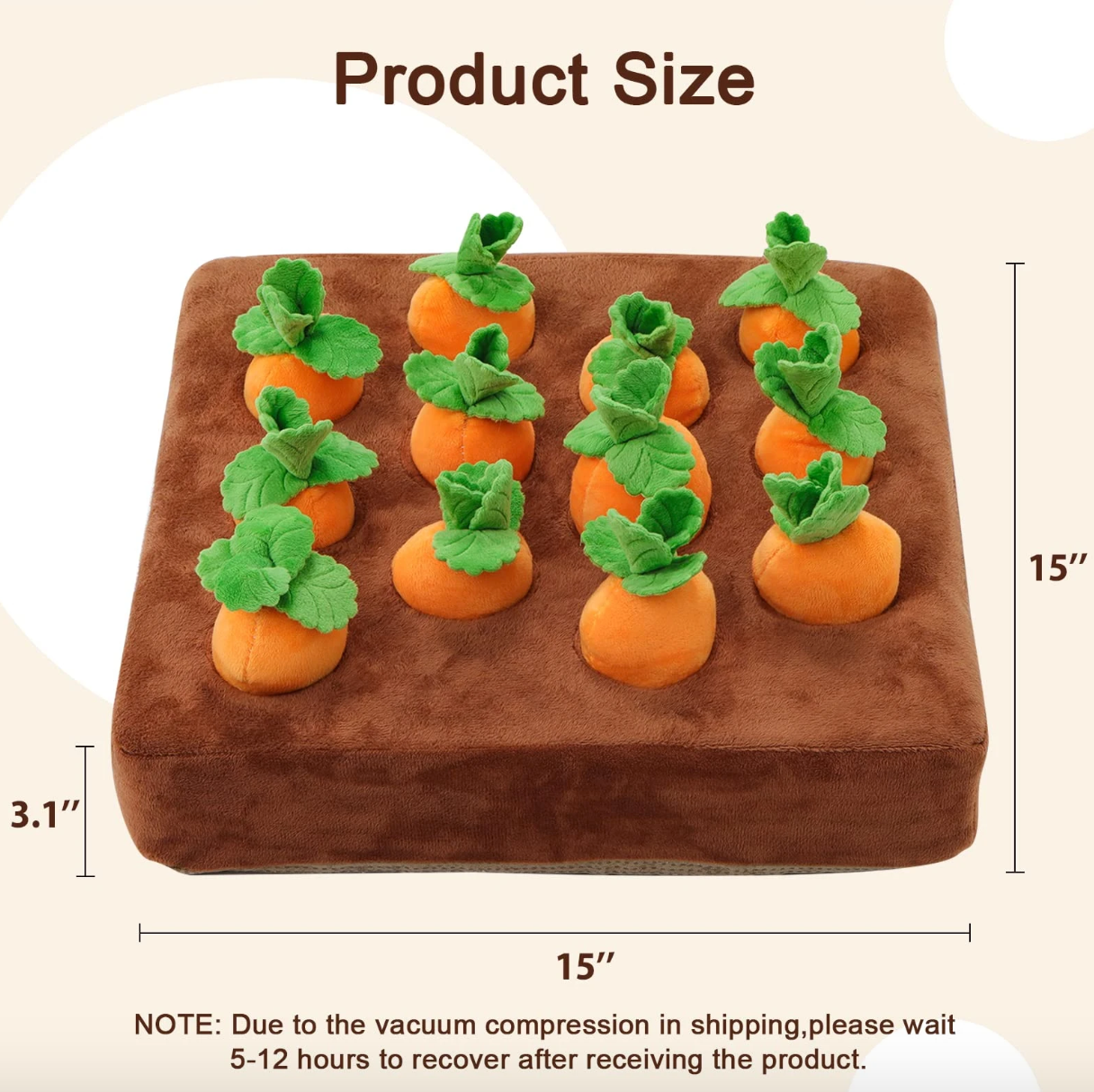Carrot Farm Toys for Pet