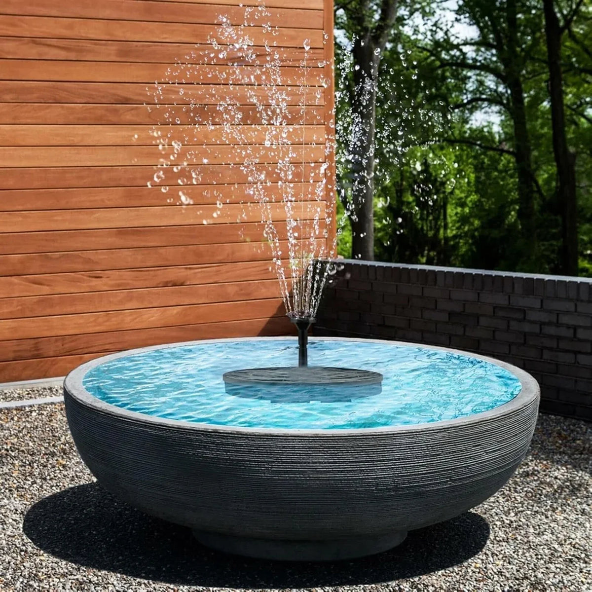 Solar Water Fountain Pump for Bird Bath with 6 Nozzles