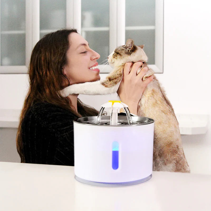 Automatic Cat & Dog Stainless Water Bowl Fountain