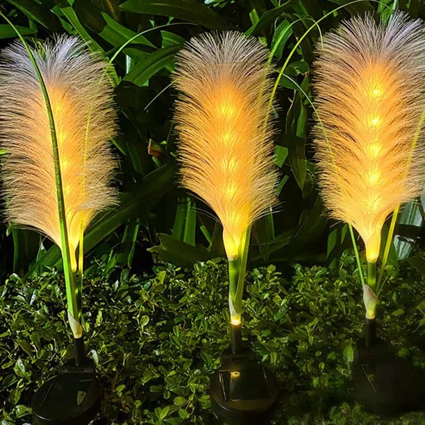 Solar Reed Garden Lights Outdoor Decorative