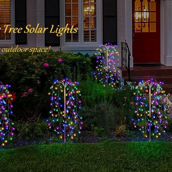 3 Packs Solar Garden Lights Outdoor Decor