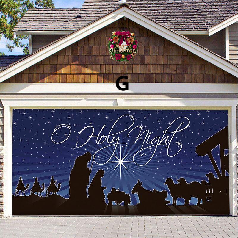 Garage Door Christmas Decorations