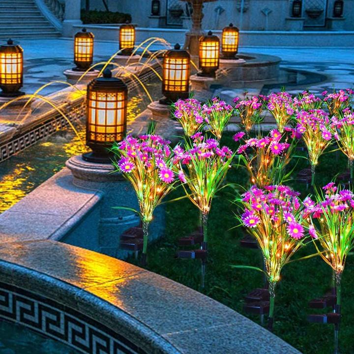 Solar Powered  Daisy Flower Light