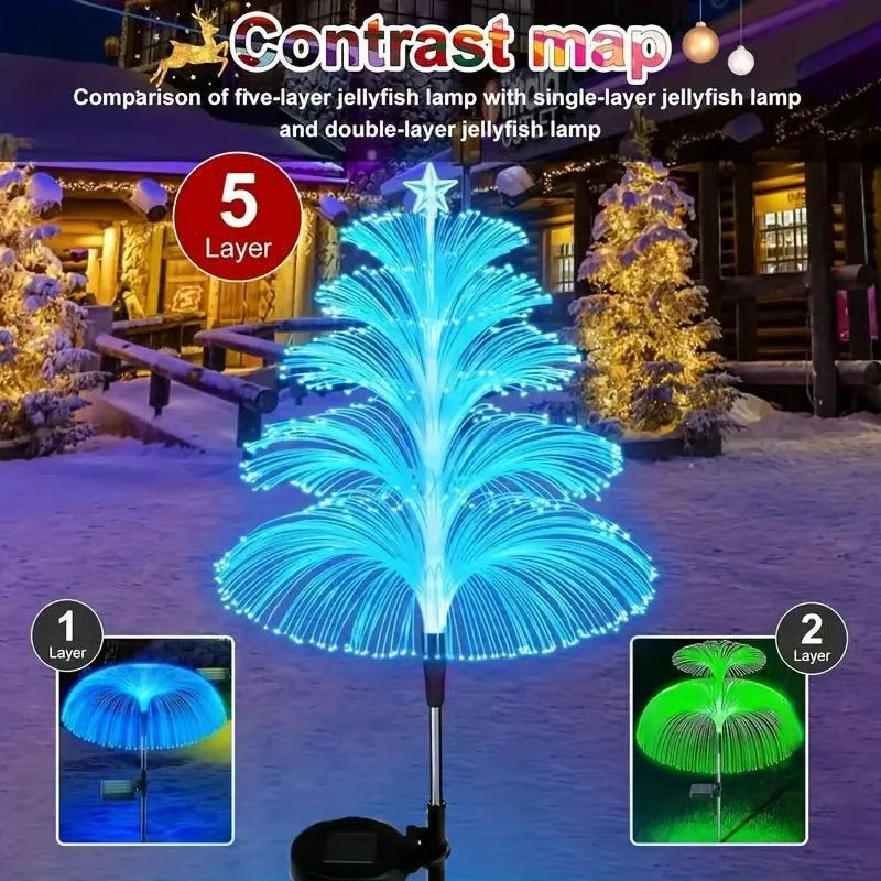 Seven Colors Gradient Solar Christmas Tree Lights