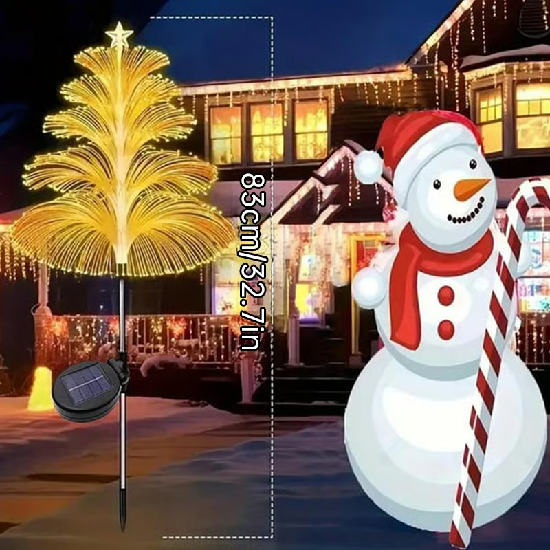 Seven Colors Gradient Solar Christmas Tree Lights