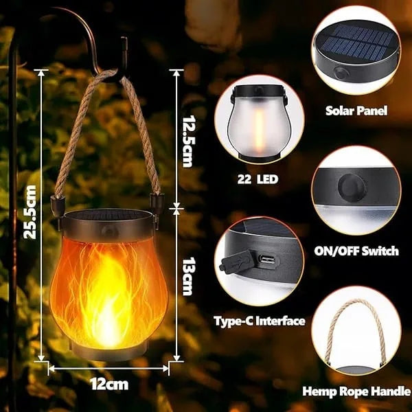 🔥🔥Dancing flame Solar Lantern Outdoor Lights🔥🔥