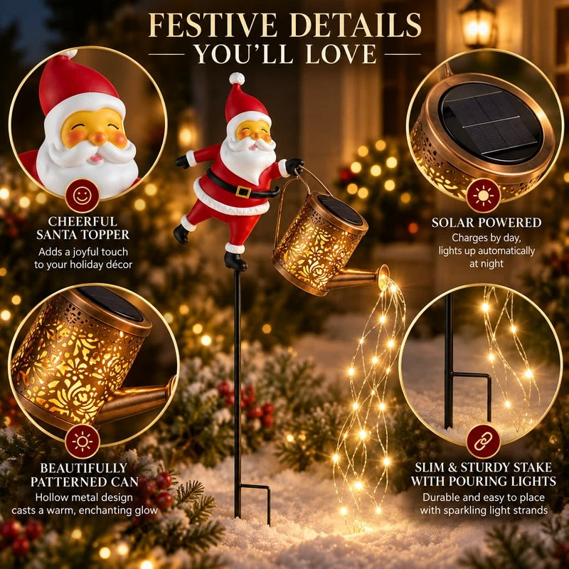 🎅Christmas Sale 49% OFF🎄Christmas Solar Santa Kettle Lights