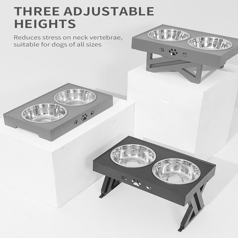 Adjustable Elevated Dog Bowls