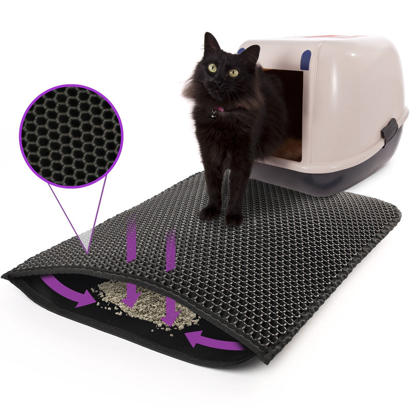 Durable Waterproof Honeycomb Design Cat Litter Trapping Mat