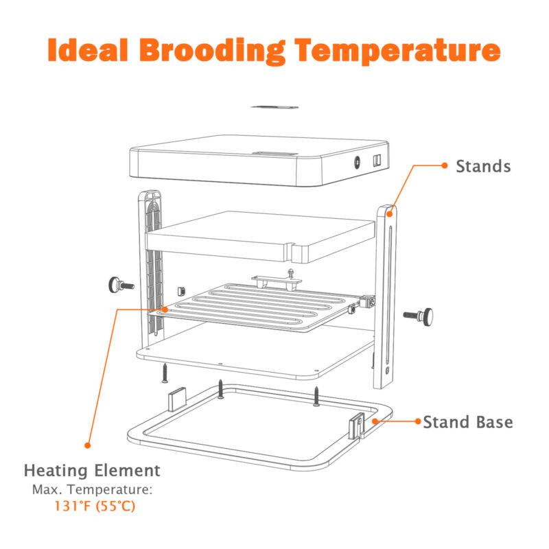 10 x 10 Chick Heating Plate