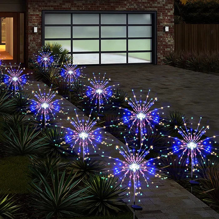 Waterproof Solar Garden Fireworks Lamp