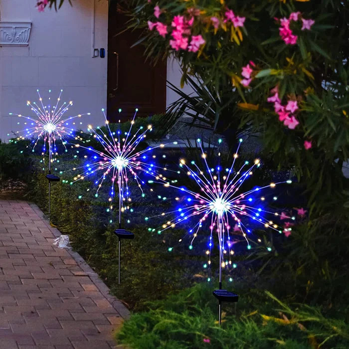 Waterproof Solar Garden Fireworks Lamp