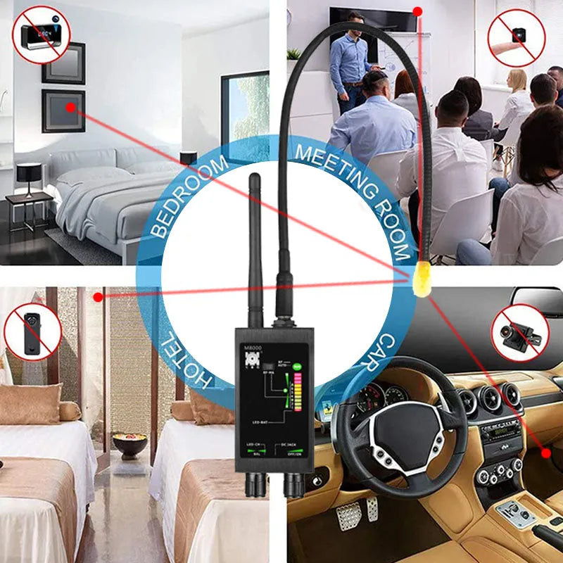 [2023 Upgrade] Professional Bug Detectors for Gps Tracker sweeper, Spy Camera Finder, RF Signal Device